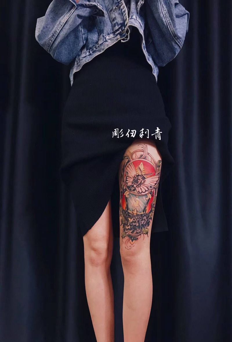 烛灯（未完）纹身图片_New School纹身图案