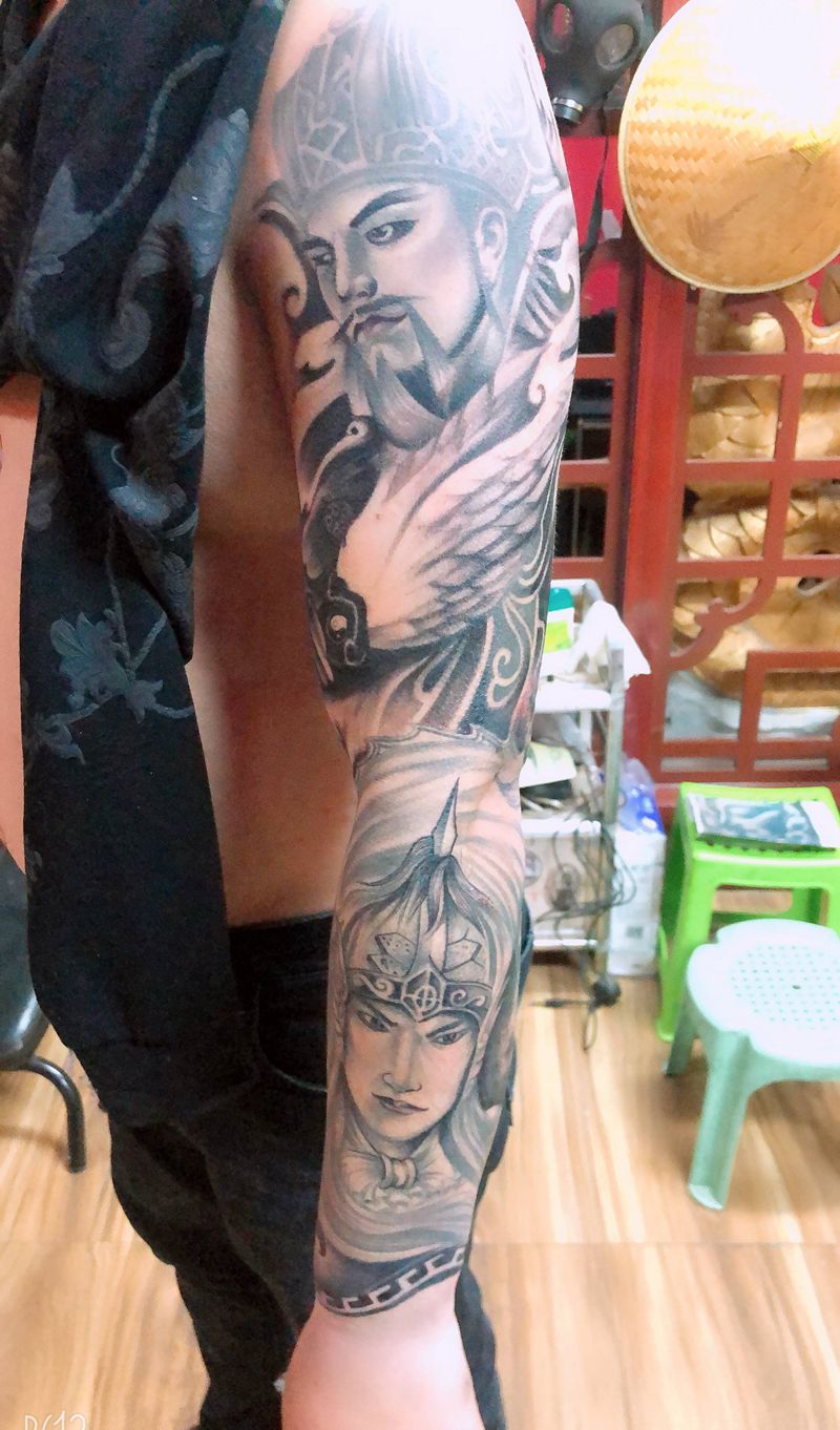 花臂纹身图片_手臂纹身图案