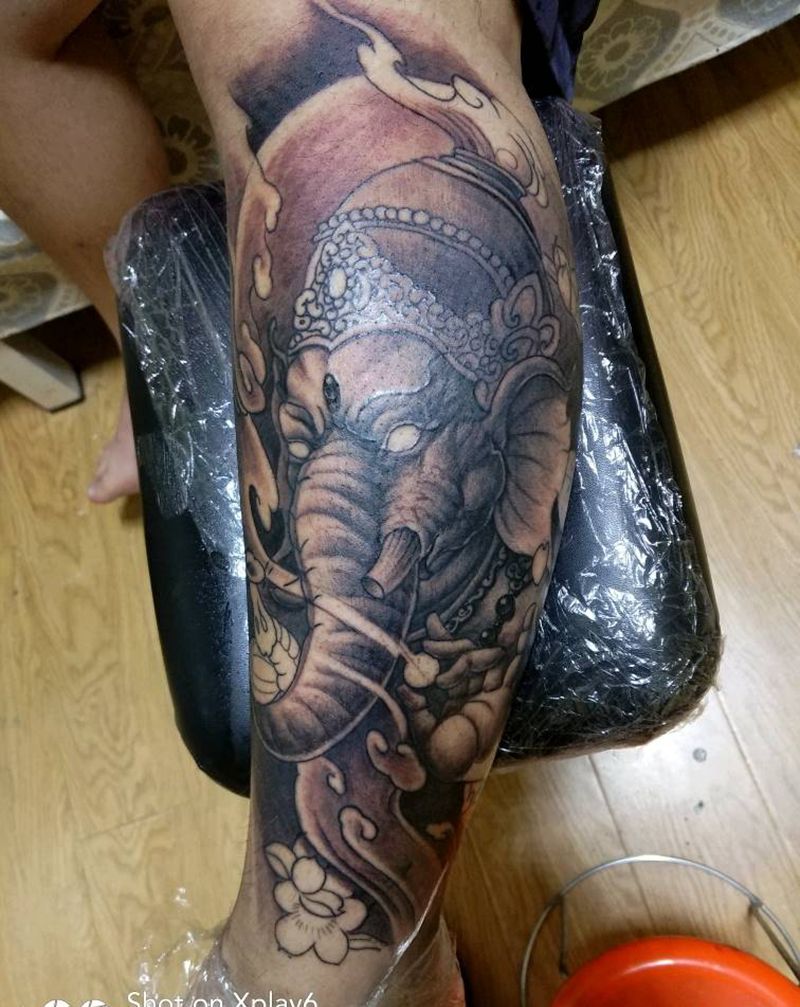 象神纹身图片