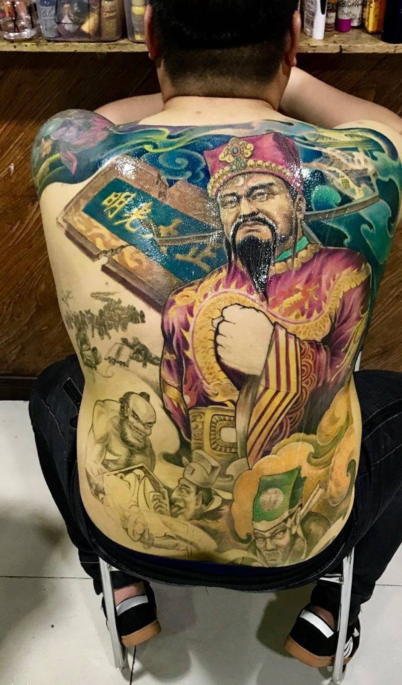 包青天纹身图片