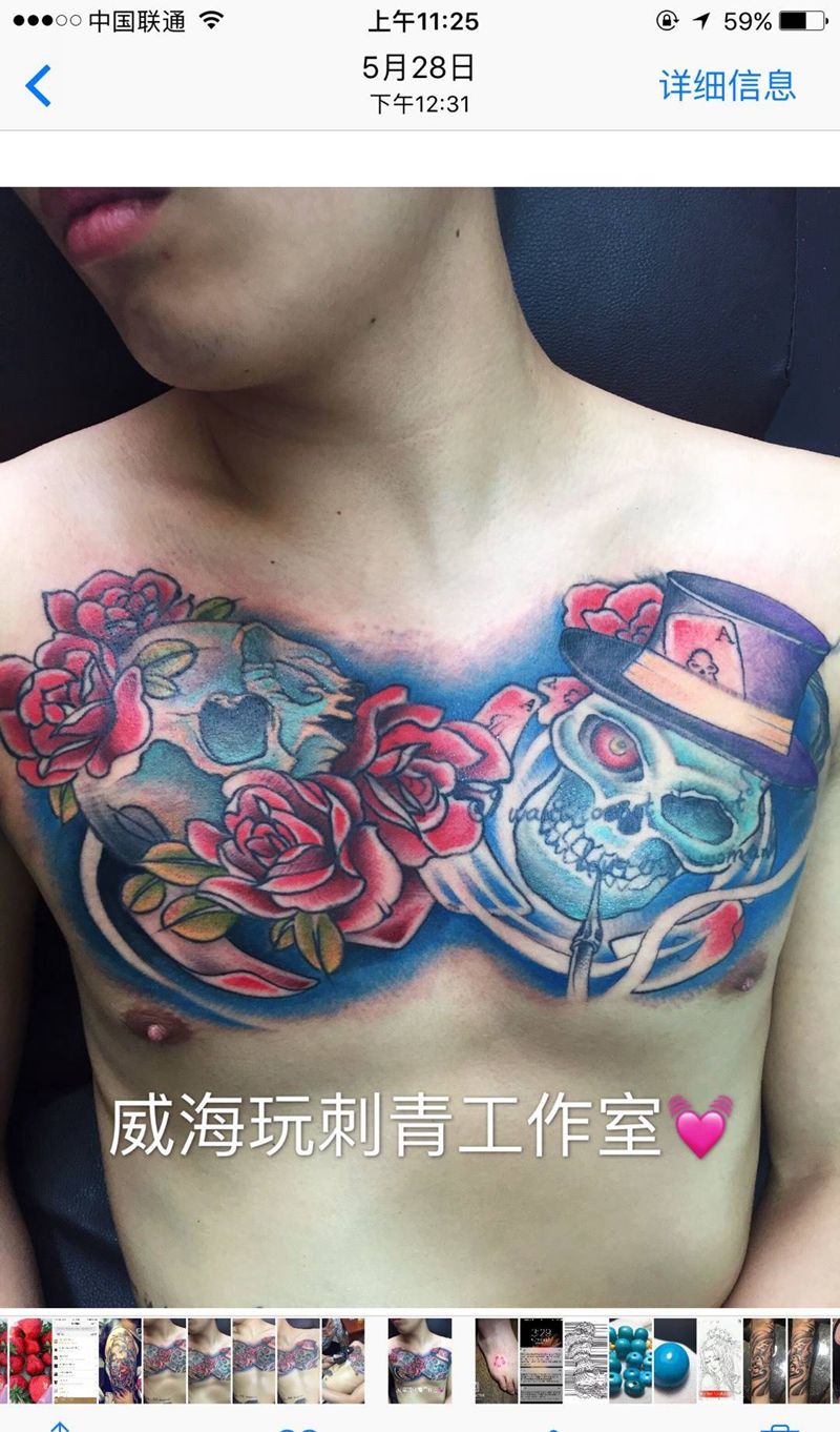 欧美遮盖纹身图片