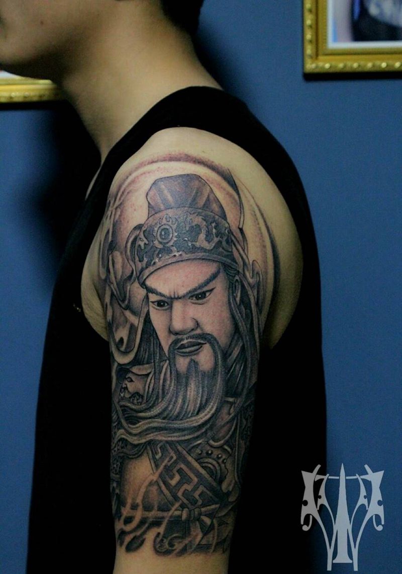 关公纹身图片