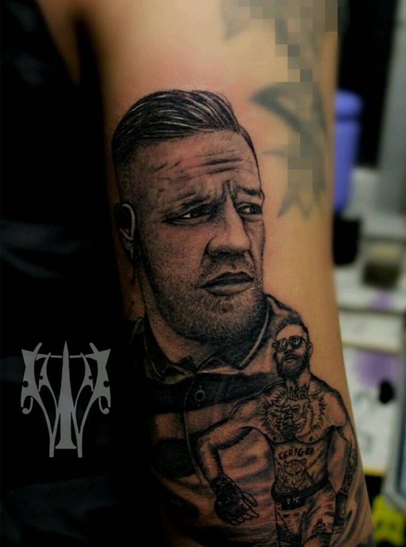 嘴炮 康纳纹身图片