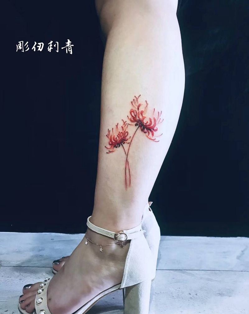 彼岸花纹身图片