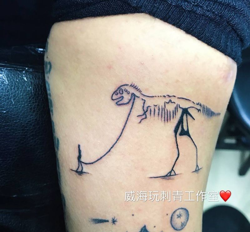 恐龙的进化纹身图片