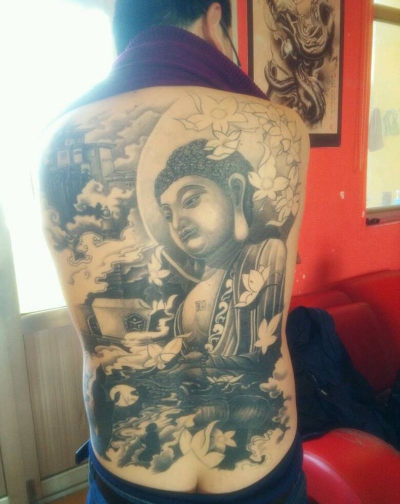 佛纹身图片