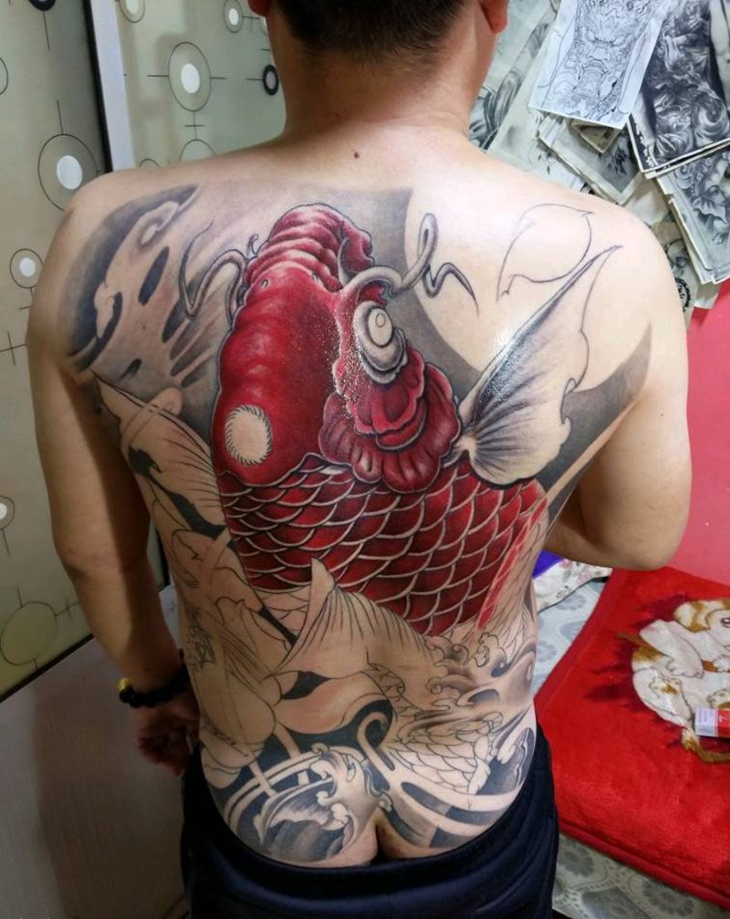 大鲤(进行中)纹身图片