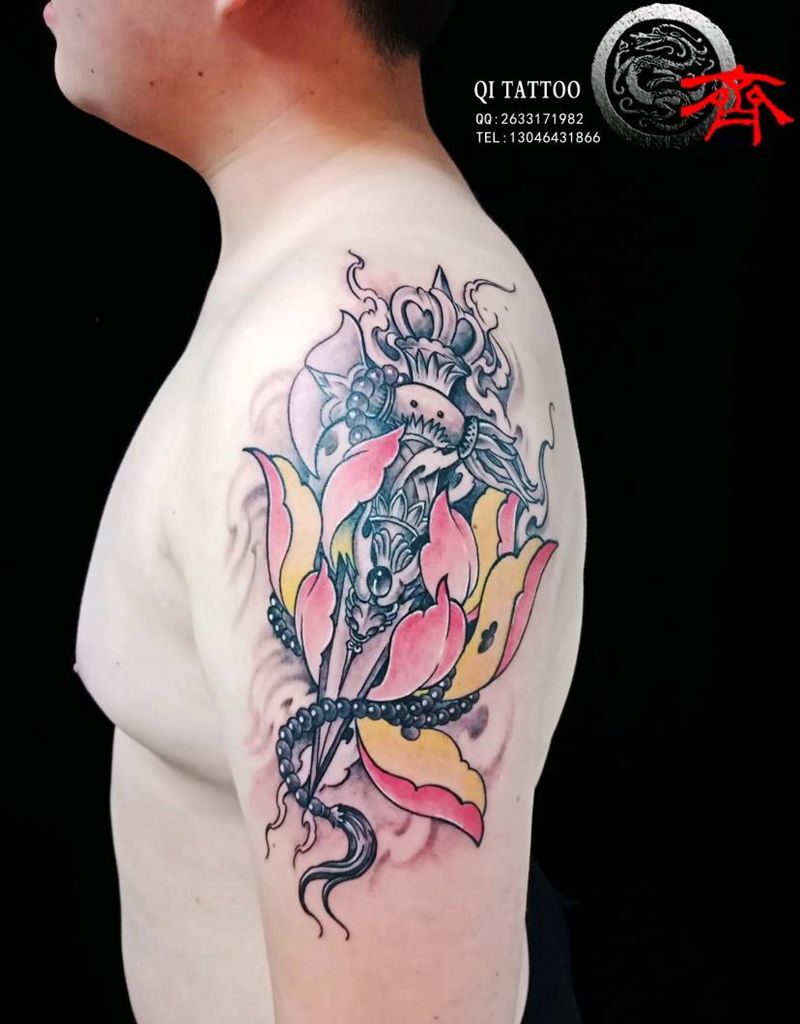 降魔杵纹身图片