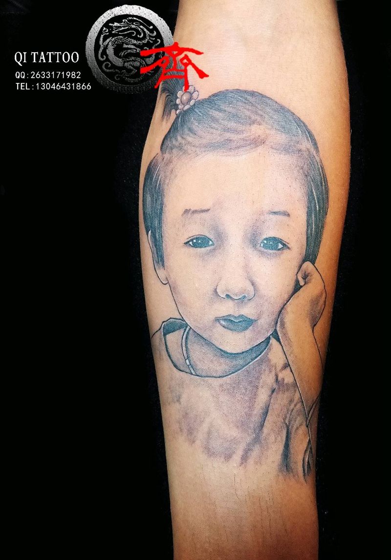 肖像纹身图片_手臂纹身图案