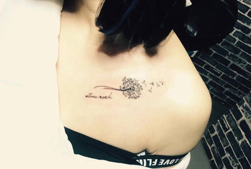 蒲公英纹身图片