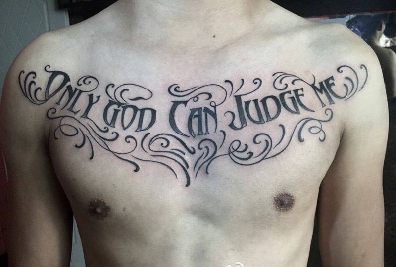 欧美英文纹身图片