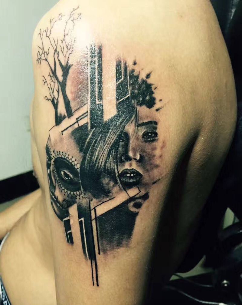 欧美写实纹身图片