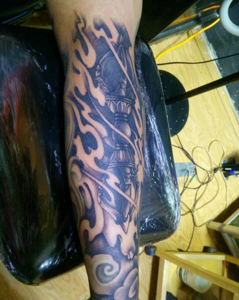 降魔杵纹身图片