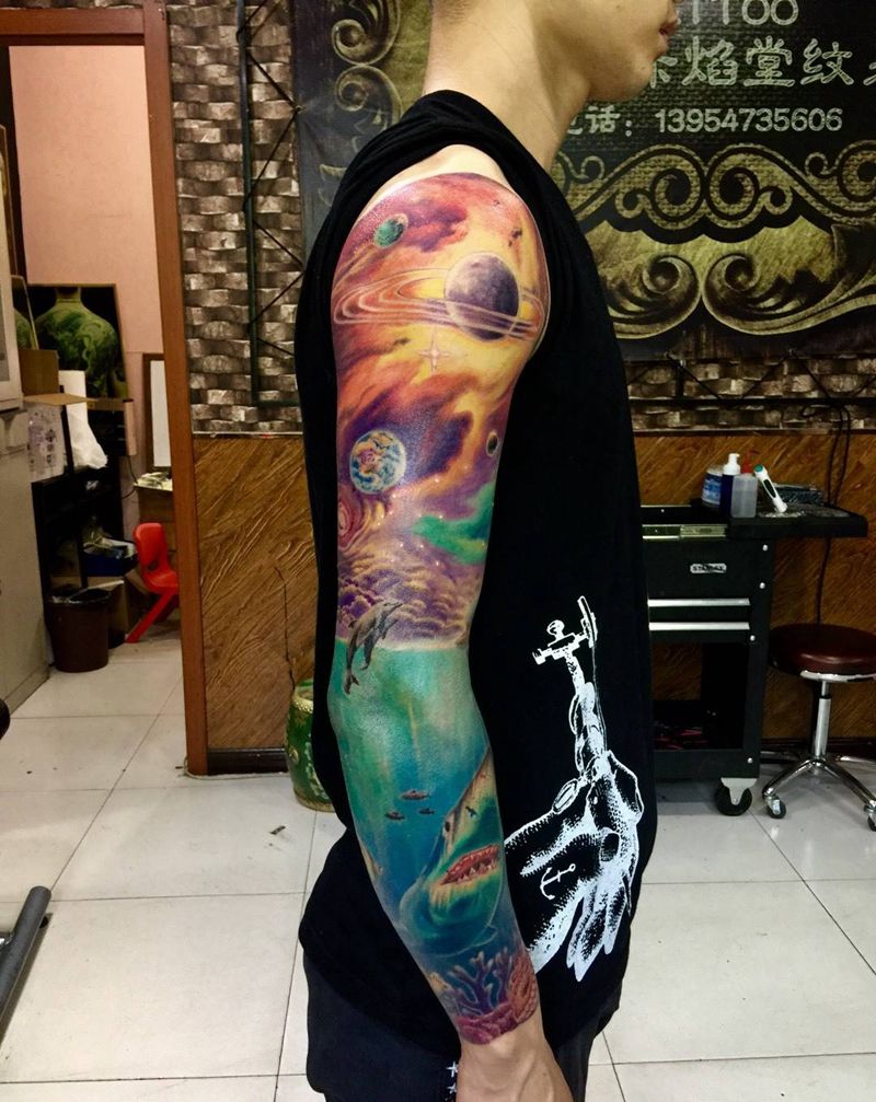 海陆空，纹身图片