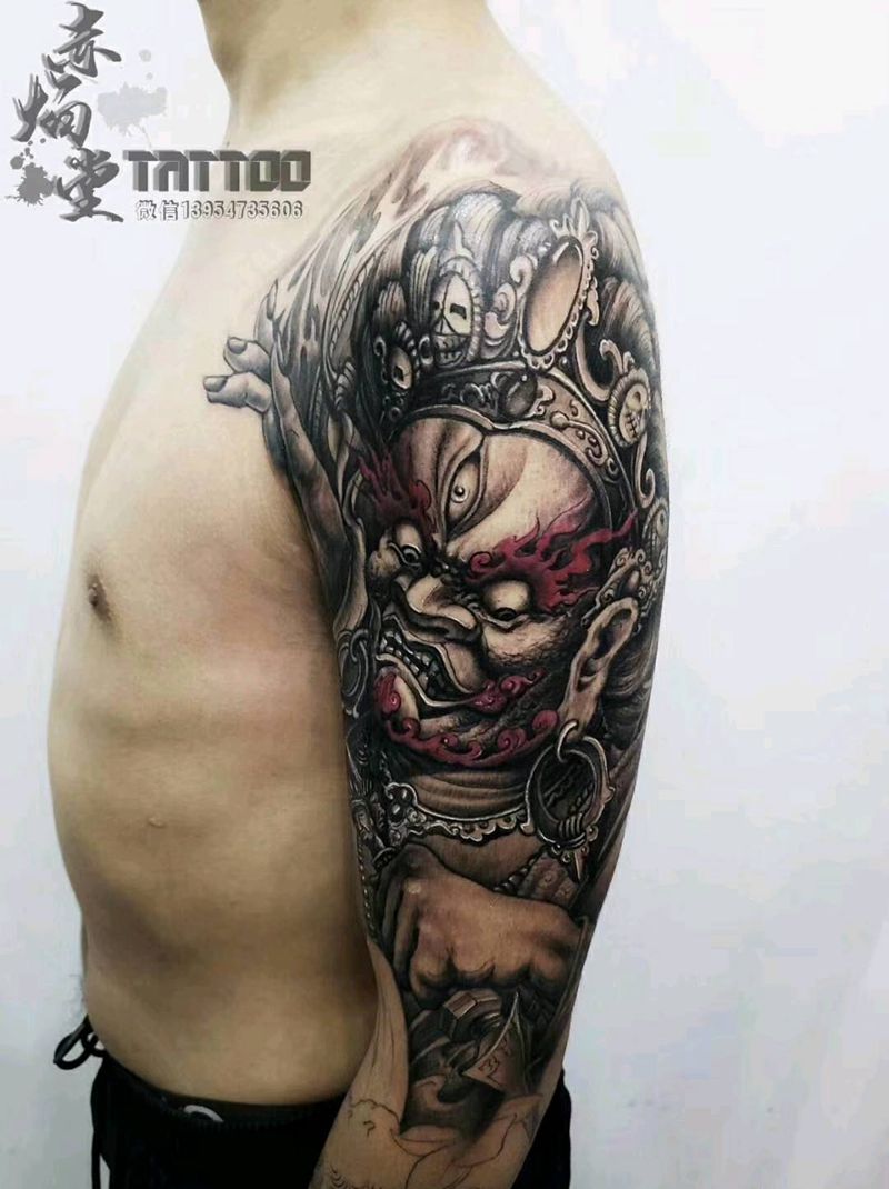 大黑天纹身图片