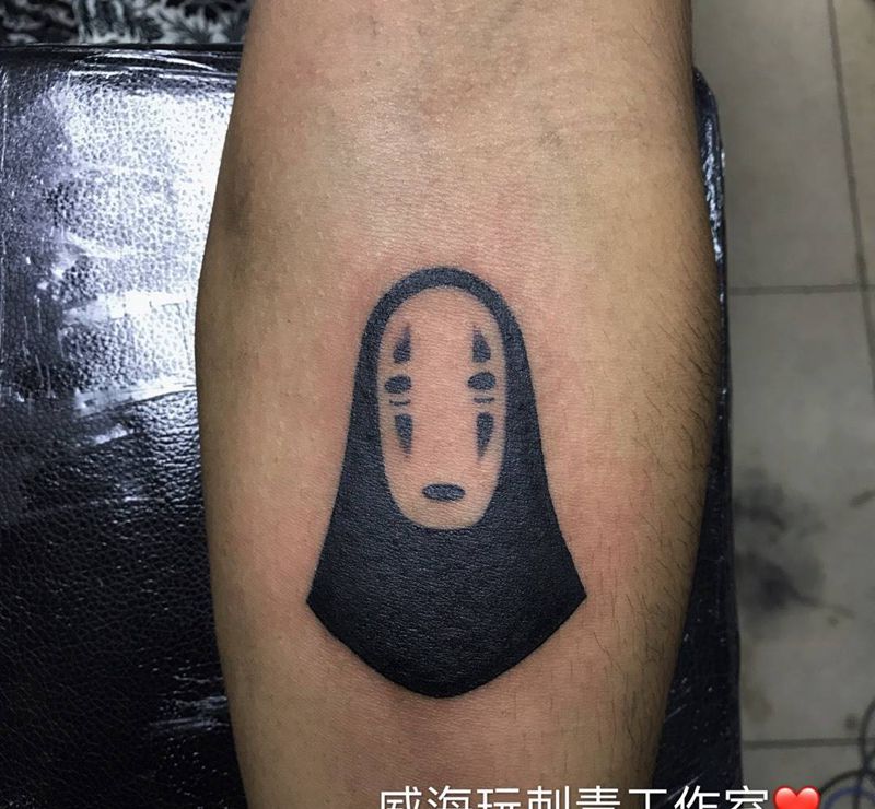 无脸男纹身图片