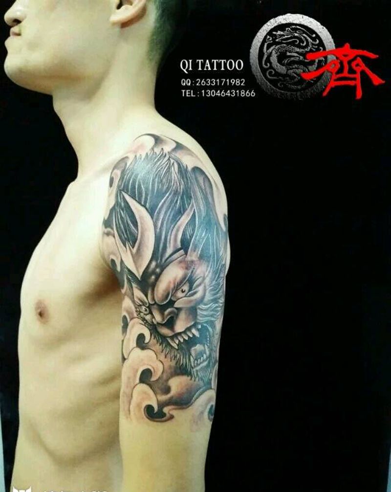 大臂悟空纹身图片