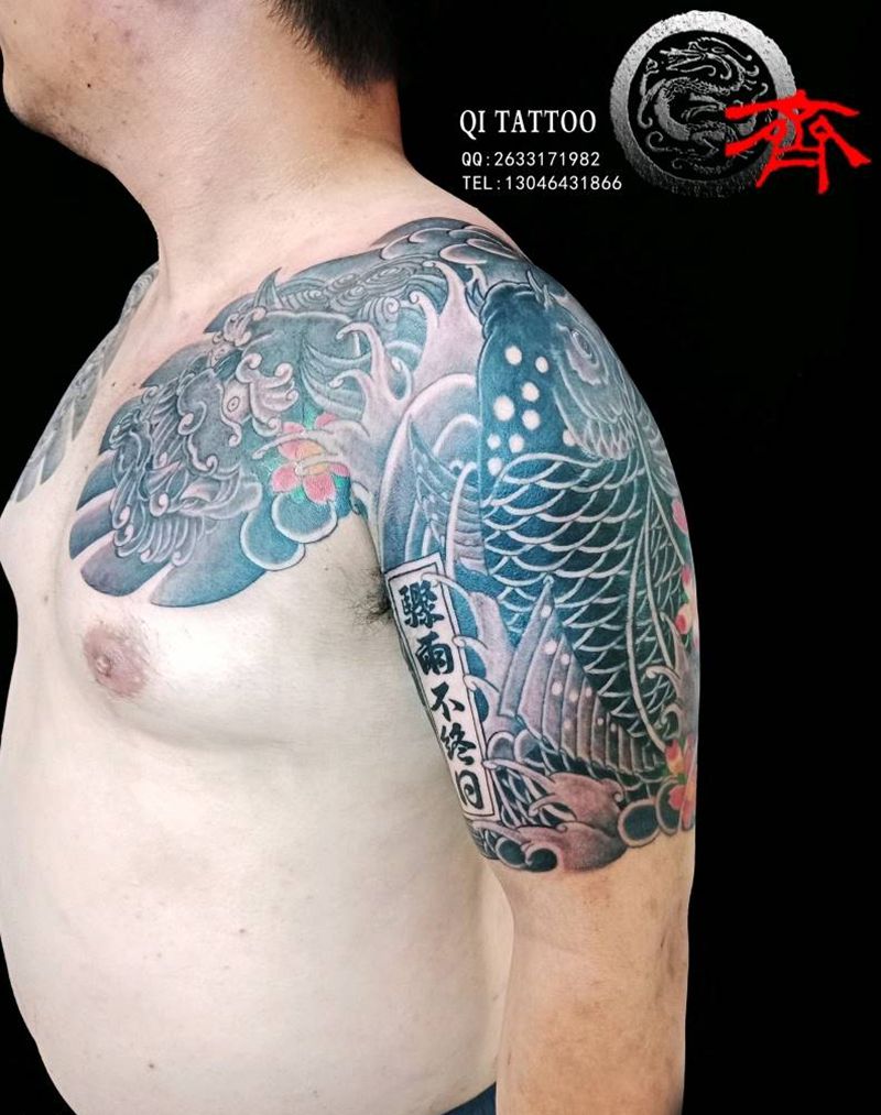 日式半胛纹身图片