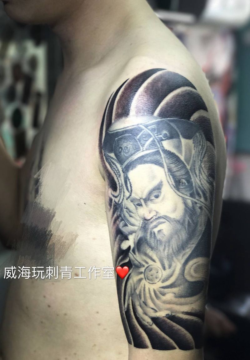 添加日式板雾纹身图片