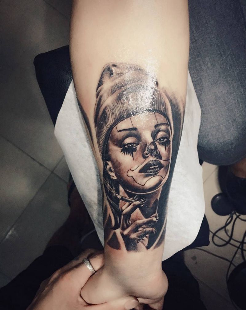 花臂小臂内容纹身图片