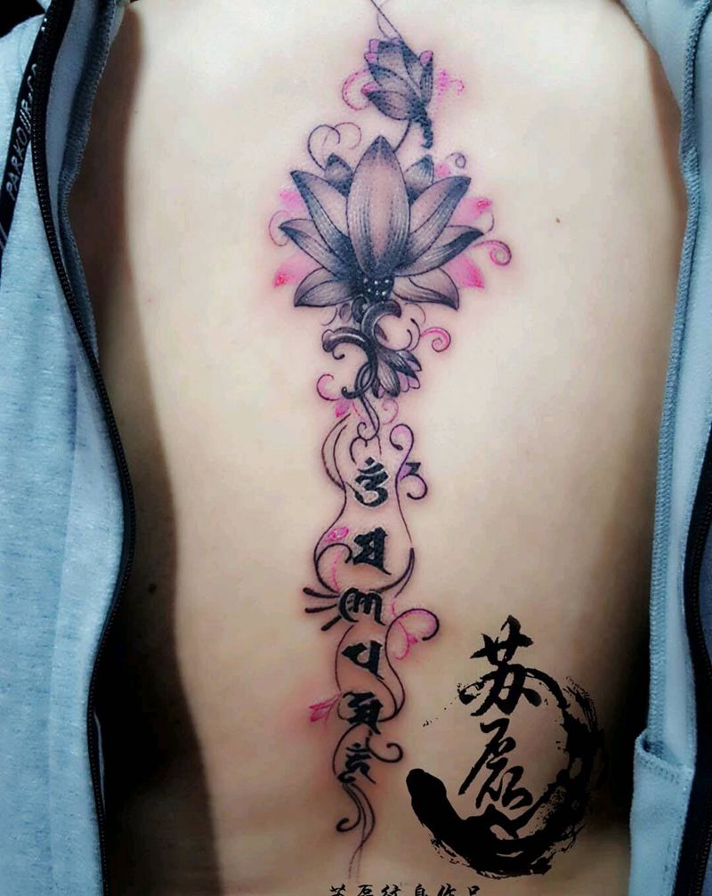 唯美后背纹身图片
