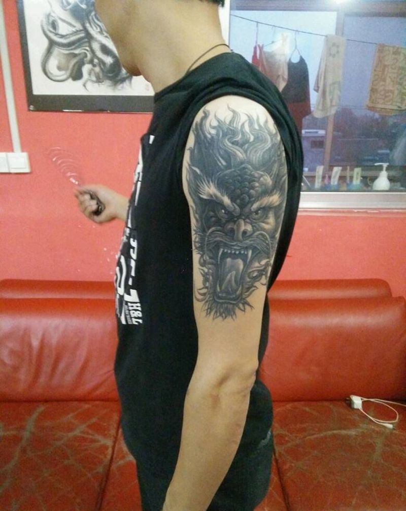 遮盖旧纹身恢复后纹身图片