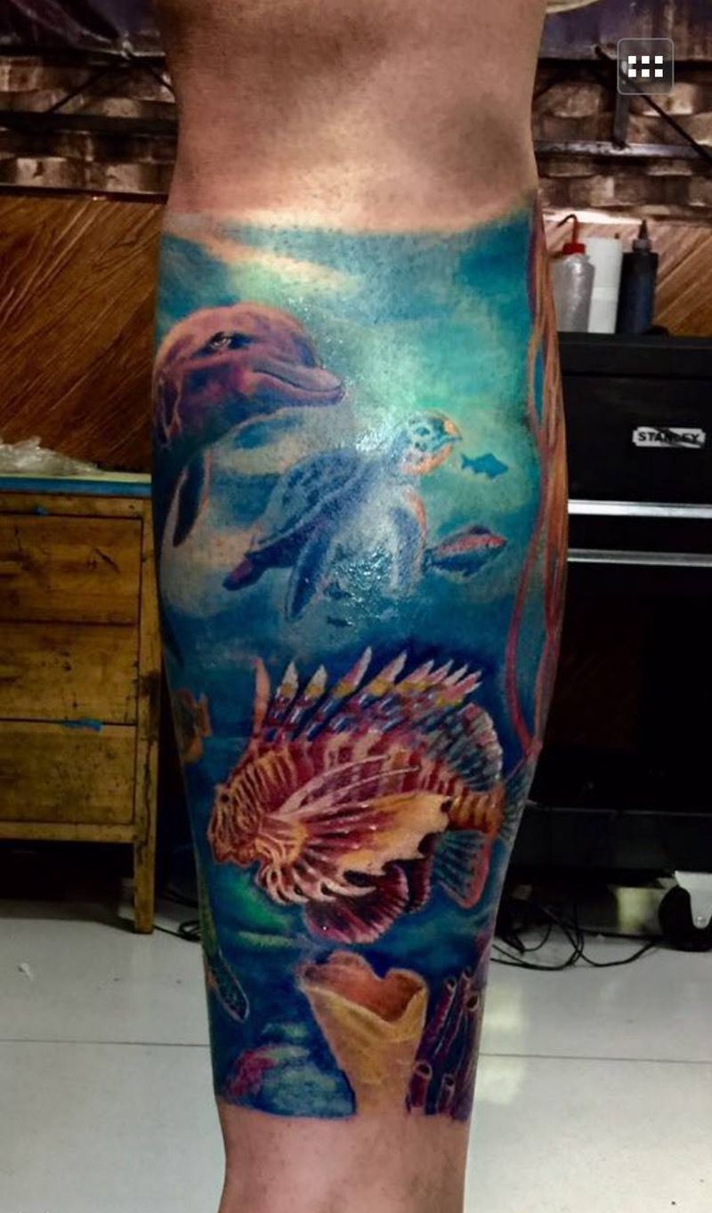 海底世界纹身图片