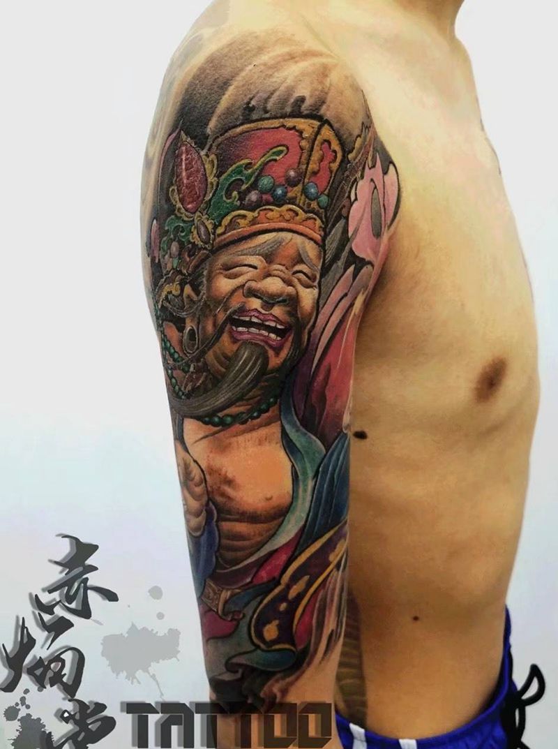财神纹身图片