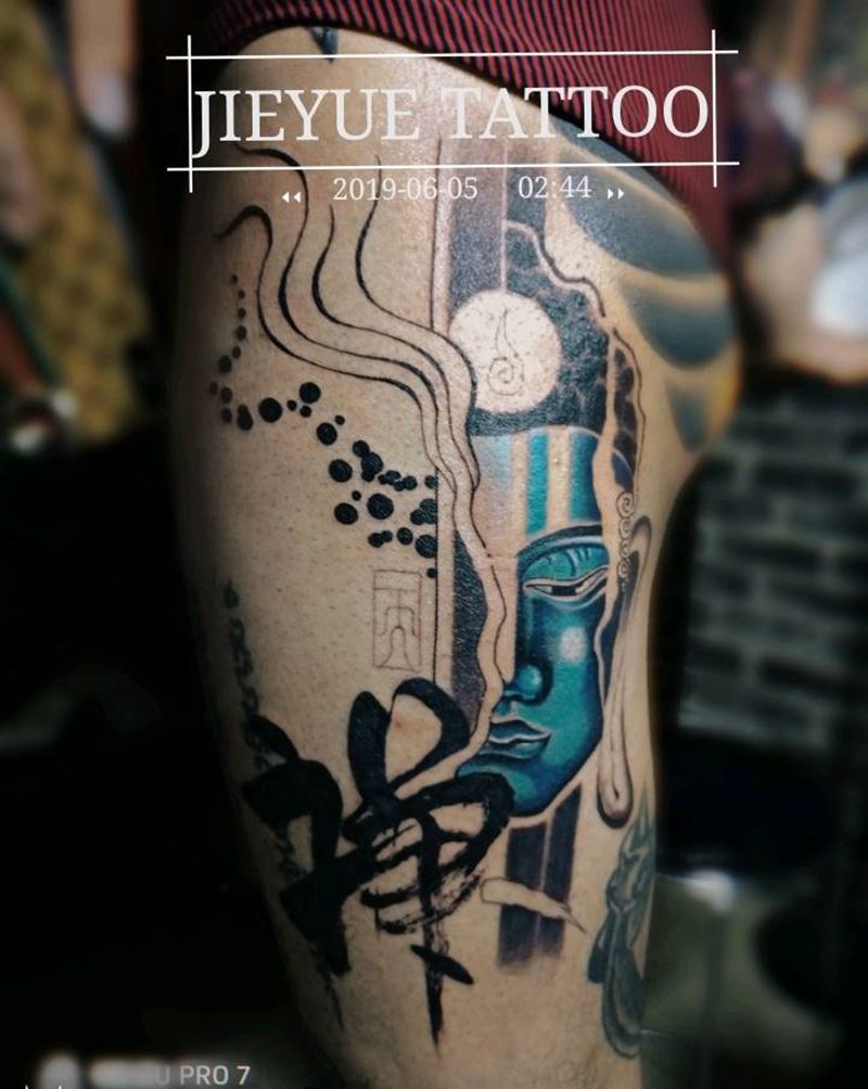 未完纹身图片_臀部纹身图案