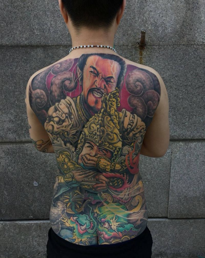 赤焰堂作品黄金甲纹身图片