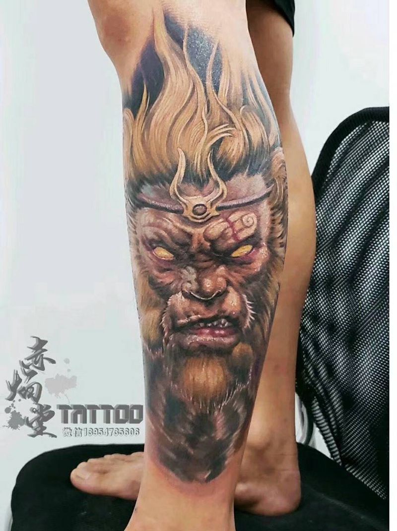 斗战胜佛纹身图片