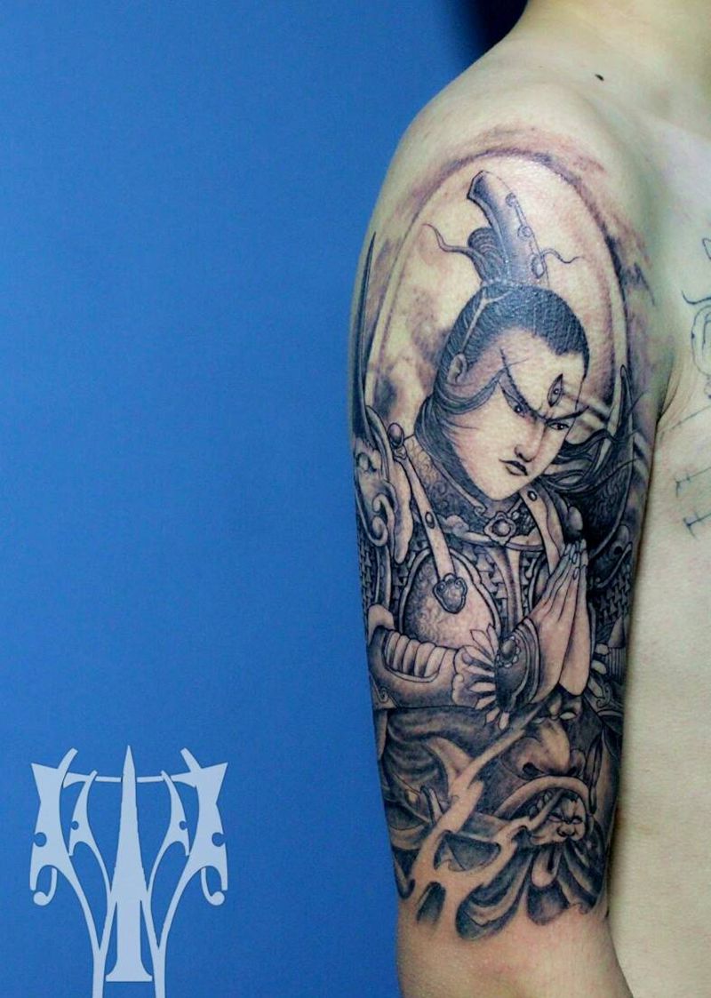 二郎神纹身图片