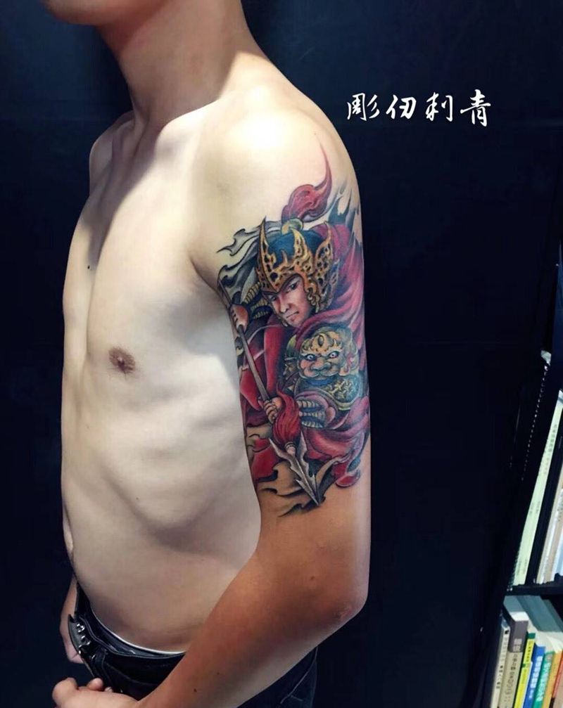 赵子龙纹身图片