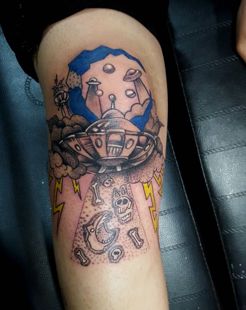 小飞碟纹身图片