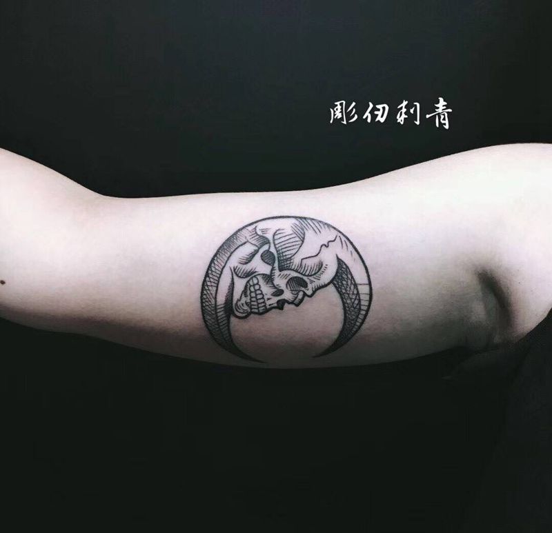骷髅纹身图片
