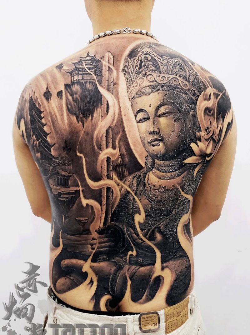 虚空藏菩萨纹身图片