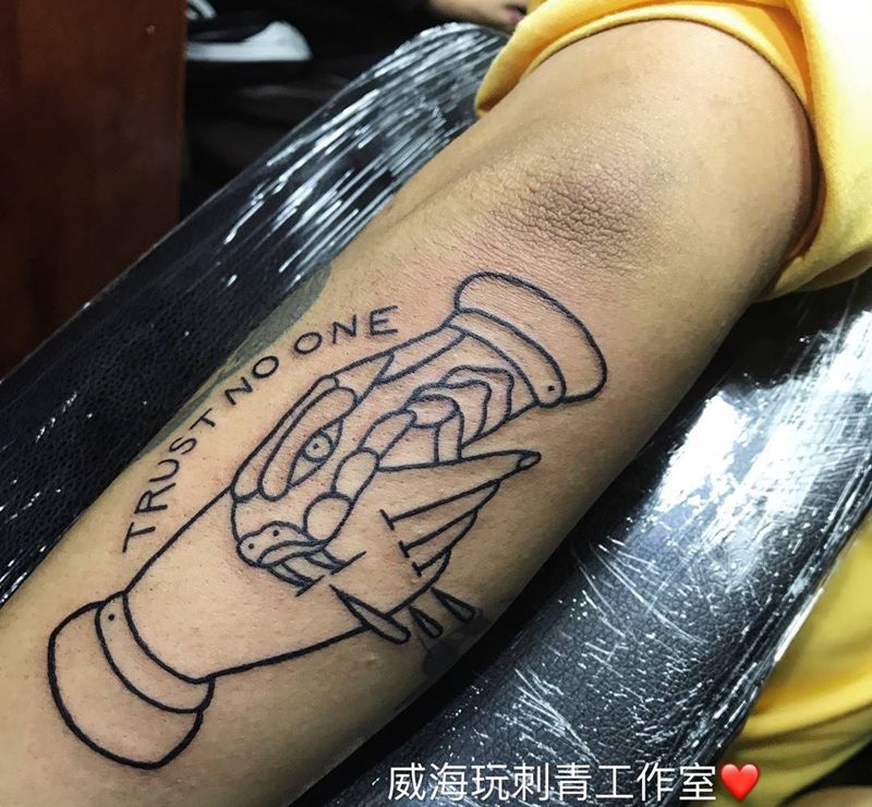 old school蛇纹身图片