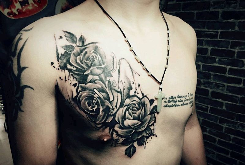 玫瑰啊玫瑰纹身图片