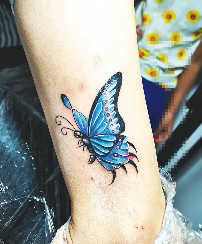 遮盖纹身图片_腿部老传统纹身图案