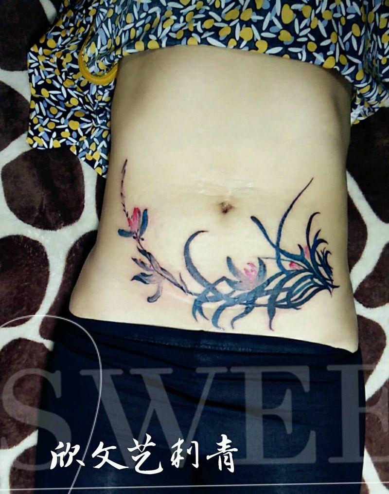 刨腹产疤痕遮盖《欣作品》纹身图片