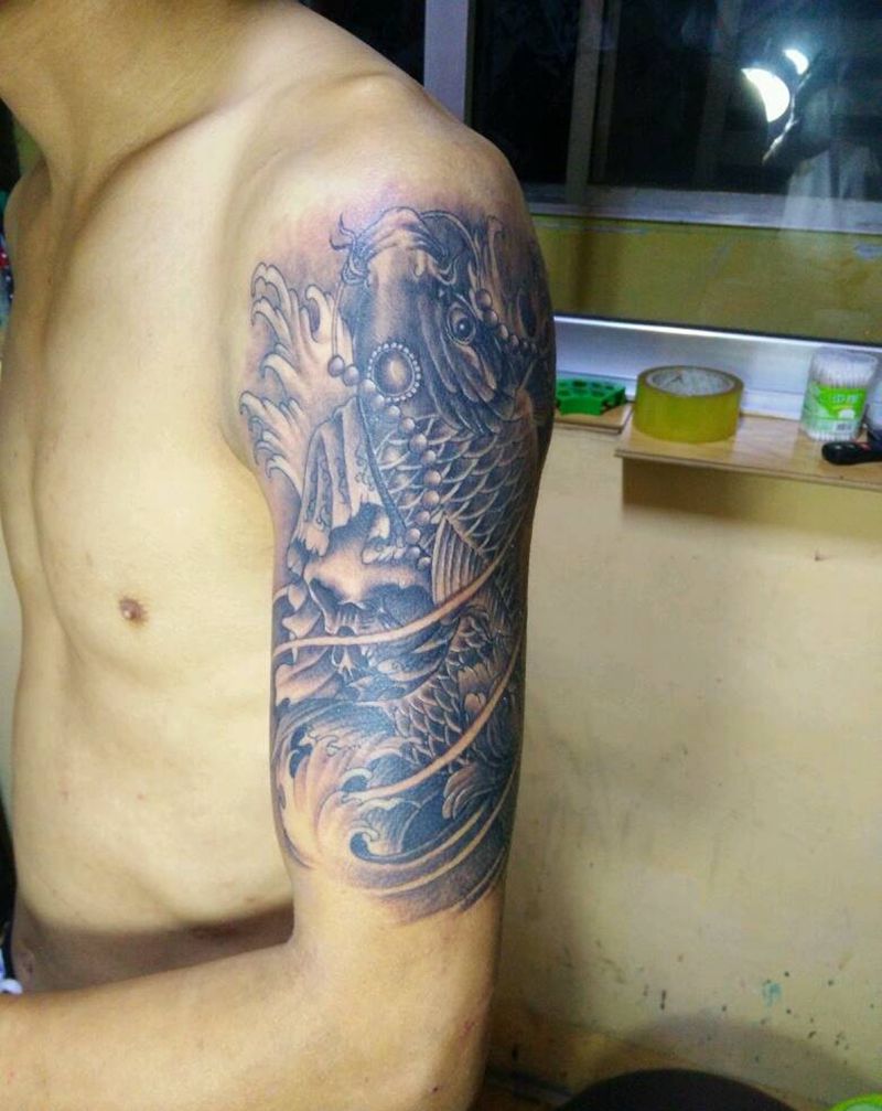 大臂鱼纹身图片