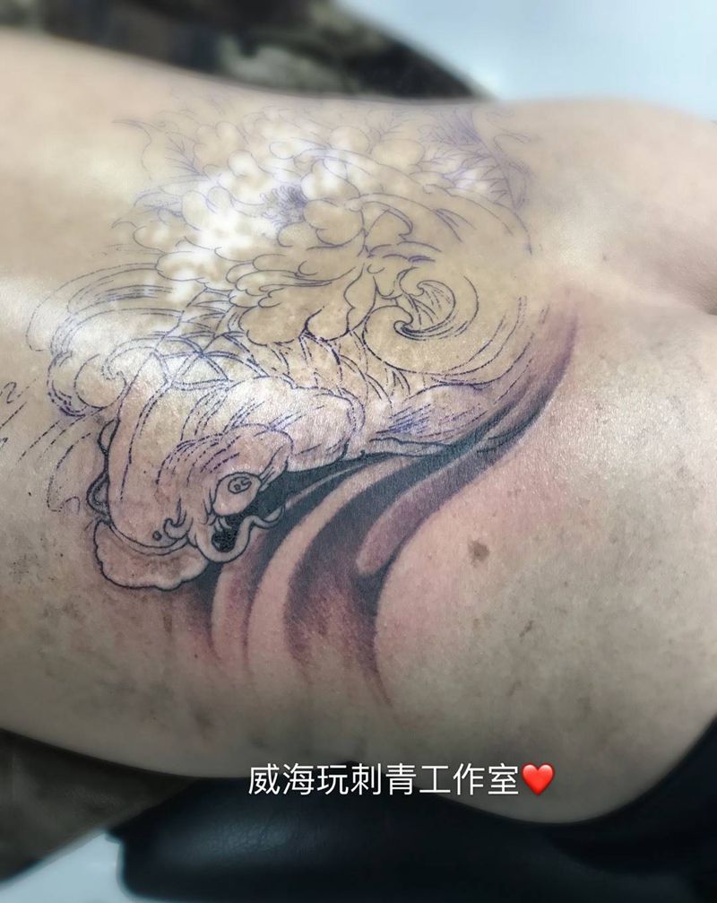 遮盖疤痕纹身图片