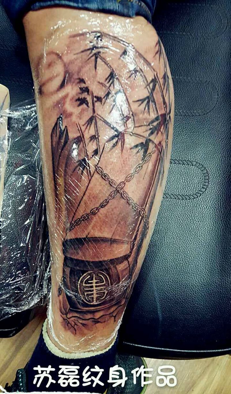 棺材(官财)纹身图片
