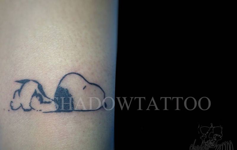 纯色小清新纹身图片_成品腿部清新图腾纹身图案