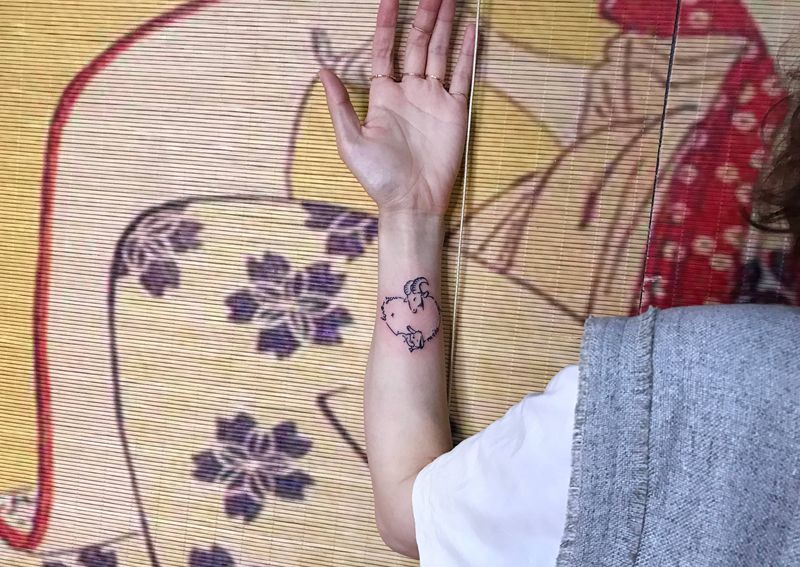 无题纹身图片_手臂生肖纹身图案