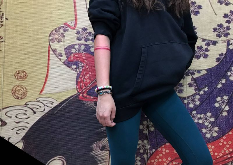 臂环复查纹身图片_手臂几何纹身图案