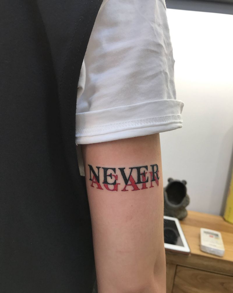 英文纹身图片_手臂手部花体字纹身图案