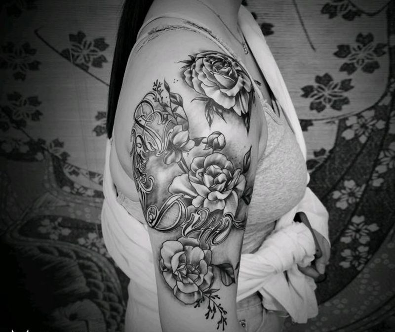 Freedom纹身图片_手臂纹身图案