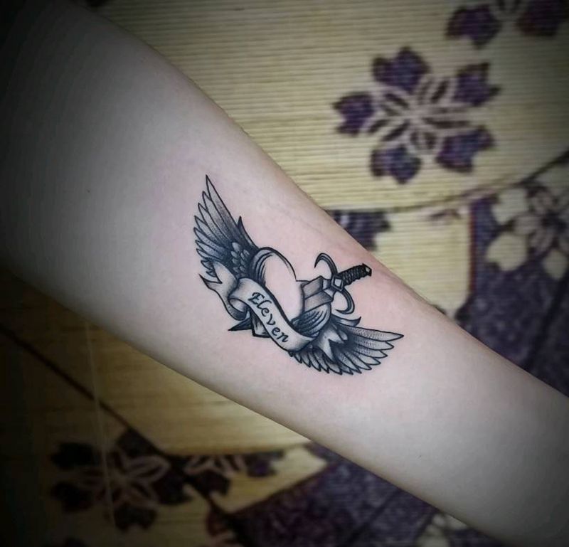 Eleven纹身图片_手臂纹身图案