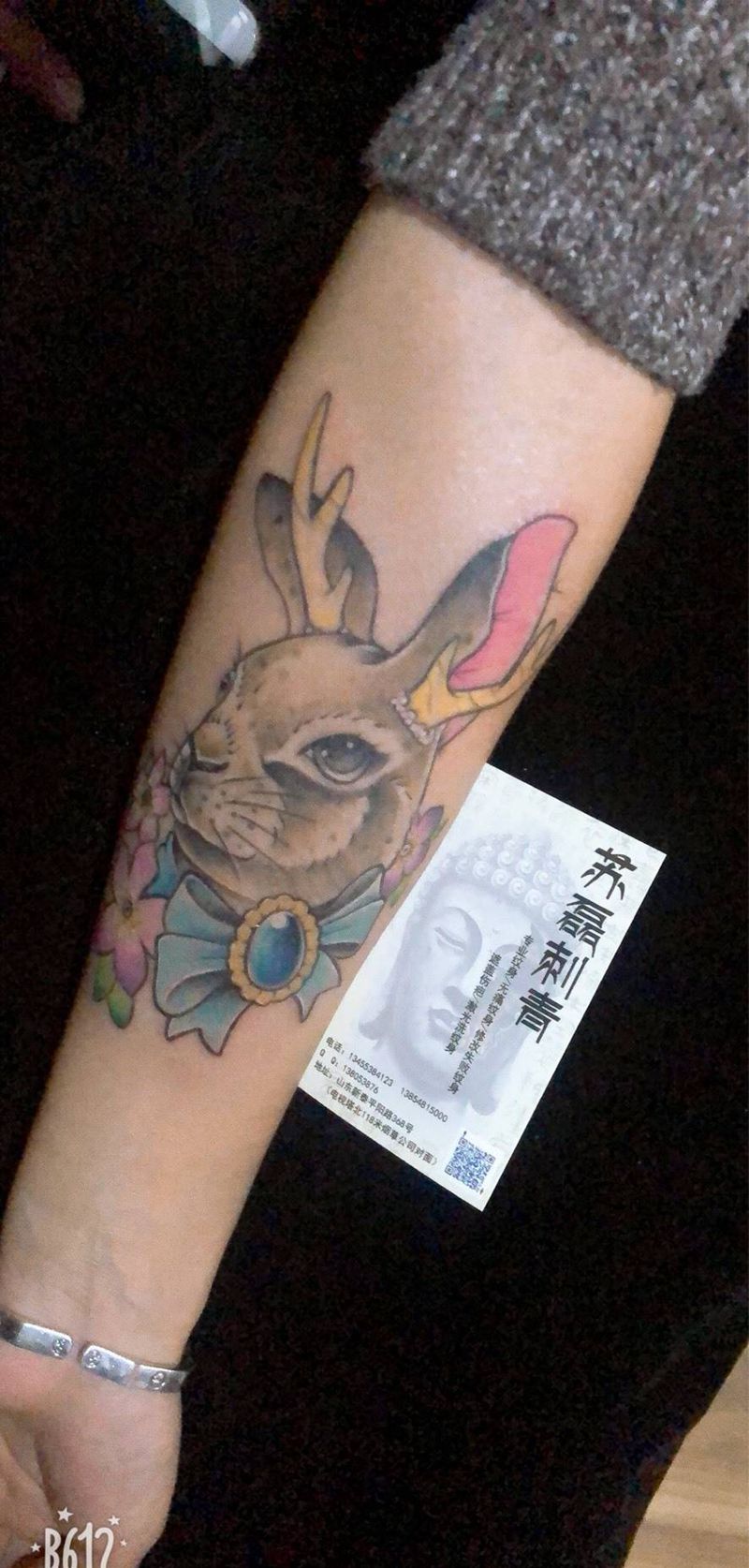 兔兔纹身图片